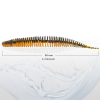 Big Worms Wurm gerippt Angelköder Multi UV Shrimp