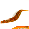 Big Worms Wurm gerippt Angelköder Brown Flakes Tintenfisch