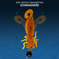 Kunstköder Larve Top Köder Aroma Barsch Forelle Trout Köder Angeln Gummiköder Moss Green Flakes Shrimp