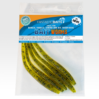 Künstliche Würmer Kunstköder Aroma Barsch Forelle Trout Angeln Gummiköder Wurm Fluo Orange Regenwurm