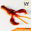 Kunstköder Krebse Aroma Barsch Forelle Trout Köder Angeln Gummiköder Softbait Motoröl Orange UV Shrimp