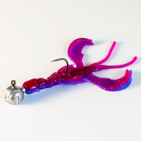 Kunstköder Krebse Aroma Barsch Forelle Trout Köder Angeln Gummiköder Softbait Fluo Green UV Flusskrebs