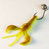 Kunstköder Krebse Aroma Barsch Forelle Trout Köder Angeln Gummiköder Softbait Fluo Green UV Flusskrebs