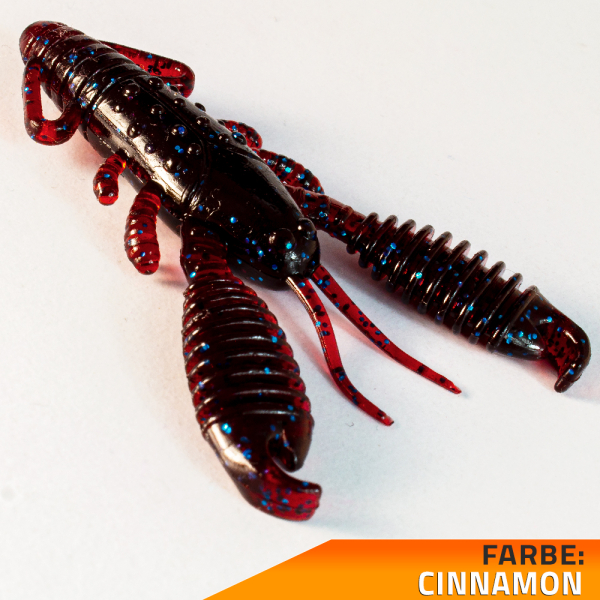 Krebse Kunstköder schwimmend +Aroma Barsch Forelle Trout Köder Angeln Gummiköder Cinnamon Shrimp