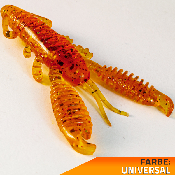 Krebse Kunstköder schwimmend +Aroma Barsch Forelle Trout Köder Angeln Gummiköder Universal Shrimp