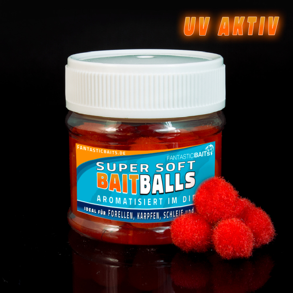 Köder Soft Balls Forellenköder Trout Lachsei Pose Method Feedern Boilies +Aroma Rot Fluo-UV Knoblauch