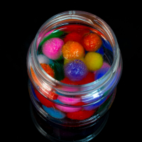 Köder Soft Balls Forellenköder Trout Lachsei Pose Method Feedern Boilies +Aroma Rot Fluo-UV Mais / Sweetcorn